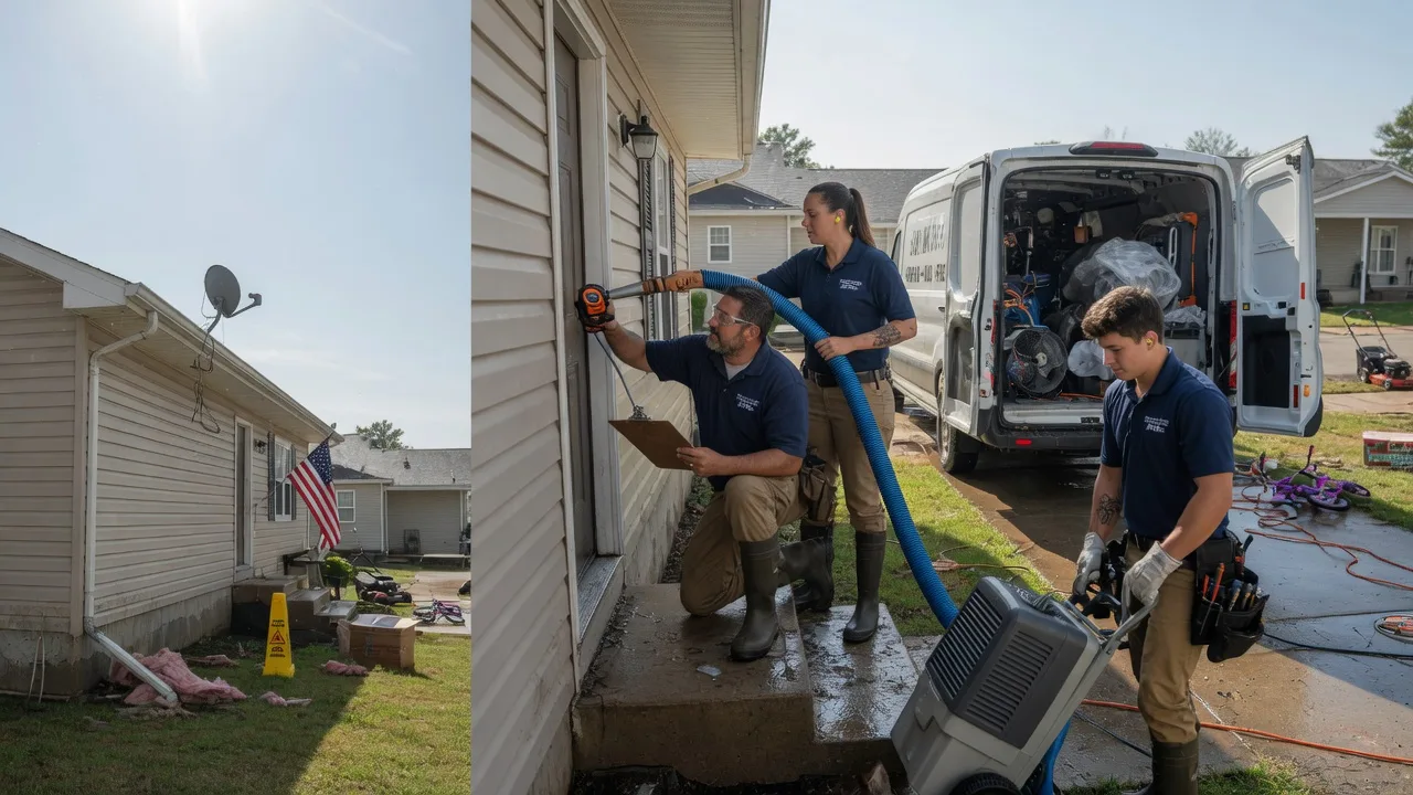 Ceiling Water Damage Restoration in Aubrey, AR near me